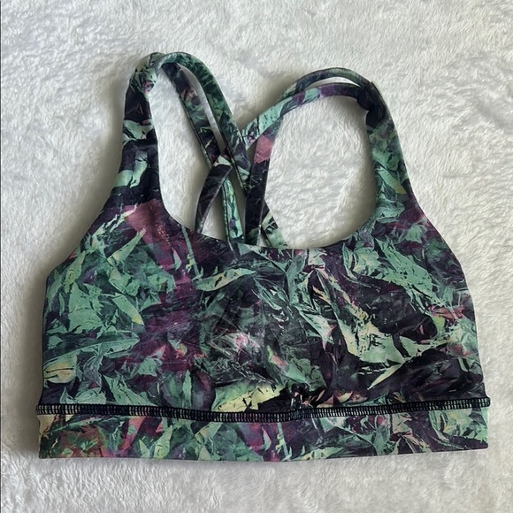 LuLuLemon‎ Women’s Multicolor Yoga Workout Athleisure Sports Bra Size 2 - Picture 1 of 6